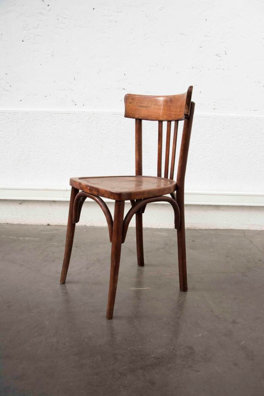 Series of 4 baumann bistro chairs