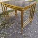 Tables gigognes laiton doré