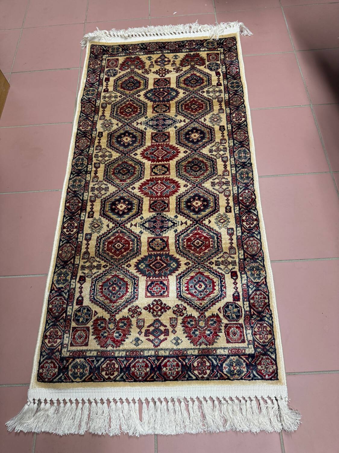 Persian oriental pattern bedside rug 70/140cm