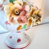 Capodimonte porcelain jug – Italy 20th century – floral decoration