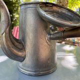 Tin coffee maker or kettle and wooden handle
