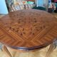 Round table décor in rosewood flower Louis XV