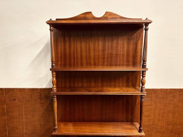 Bar anglais antique en acajou Chesterfield avec tabourets de bar