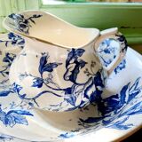 Old toilet set pitcher/broc, bowl - soap door