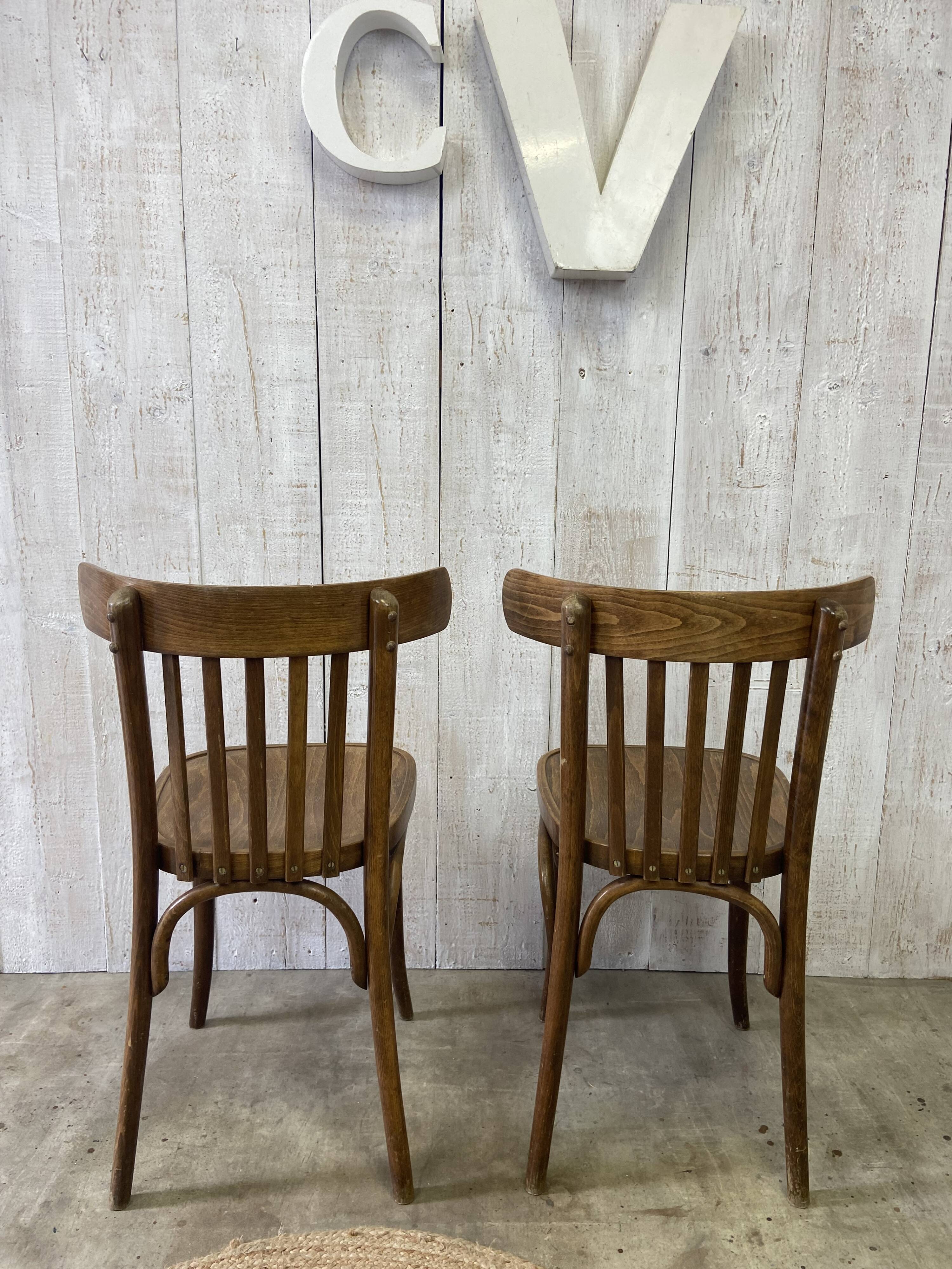 Pair of bistro chairs