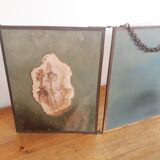 Mirror triptych barber vintage 66cm x 27cm