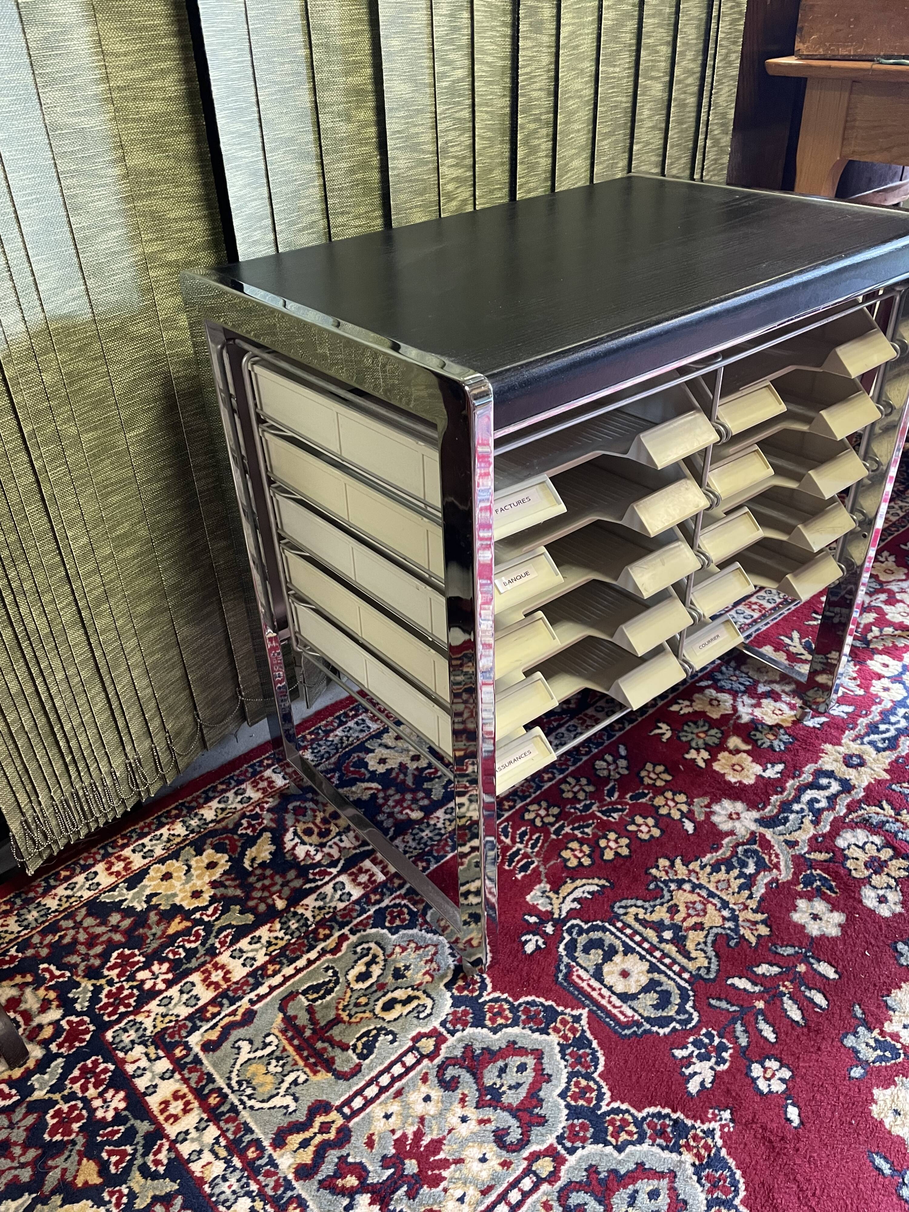 Trieur de bureau meuble métier design année 70/80