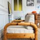 Fauteuil en pin massif esprit chalet