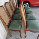 Set of 8 chairs back canned, seat very comfortable