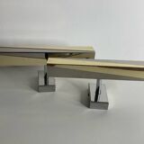 80s metal wall lights