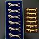 1 Set of 2 boxes of 6 dog and horse shaped knife holders