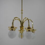 Art Deco Large Chandelier, 1920s, Restored