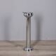 Vintage 1970s Italian-design chrome-plated metal floor ashtray