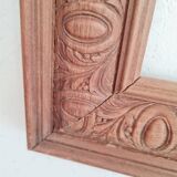 Antique carved wooden frame 64 x 54