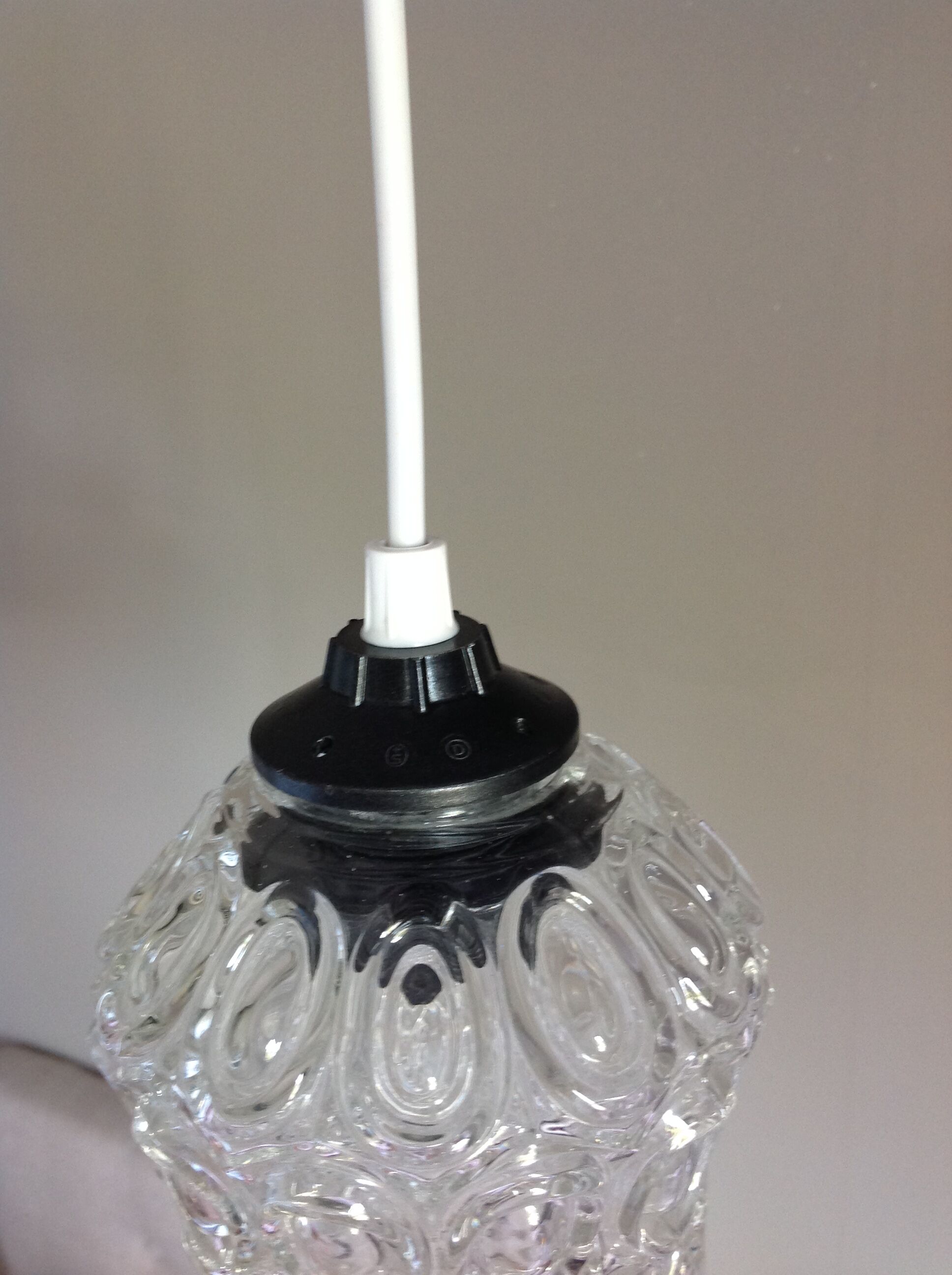 Vintage bubbled glass bell stroller from the 60s/70s