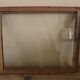 Wood frame old window small flowers framing