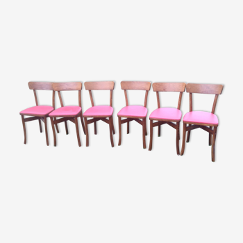 Suite de 6 chaises bistrot vintage