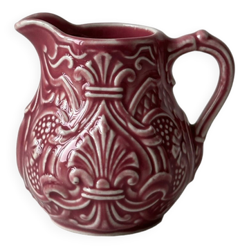 Pot à lait crème barbotine rose