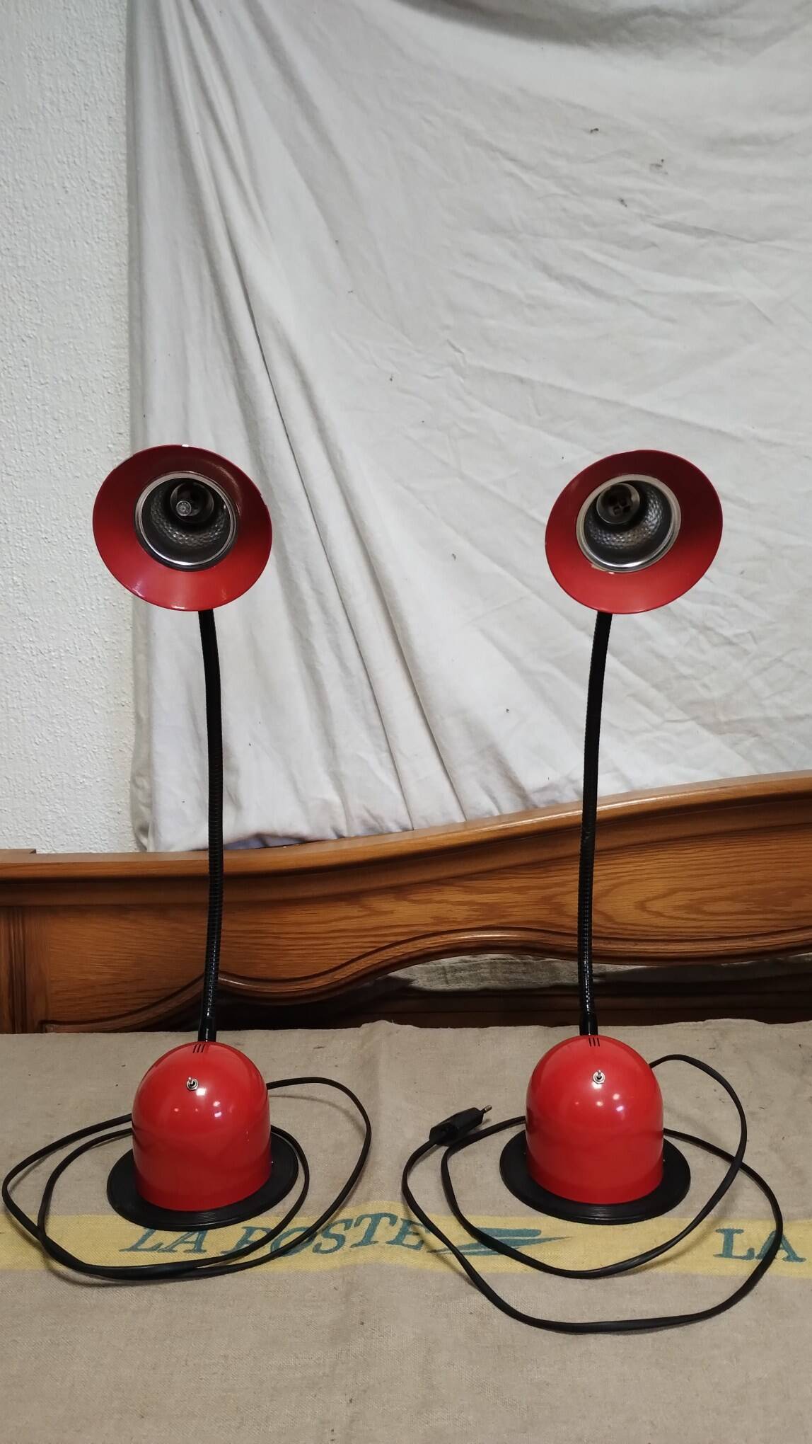 Paire de lampe stilplast Italie année 80