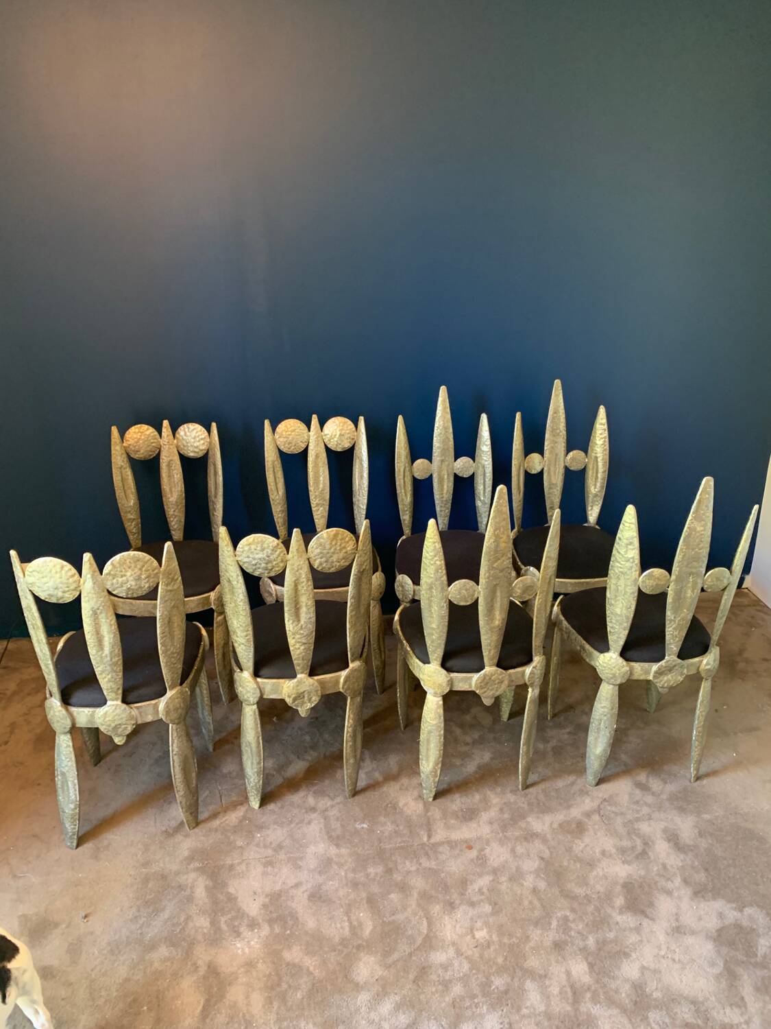 suite of eight chairs