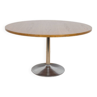 Mid-Century Round Dining Table, 1970s