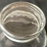 Lot of 16 glass cups vintage 60 glass pressed engraved