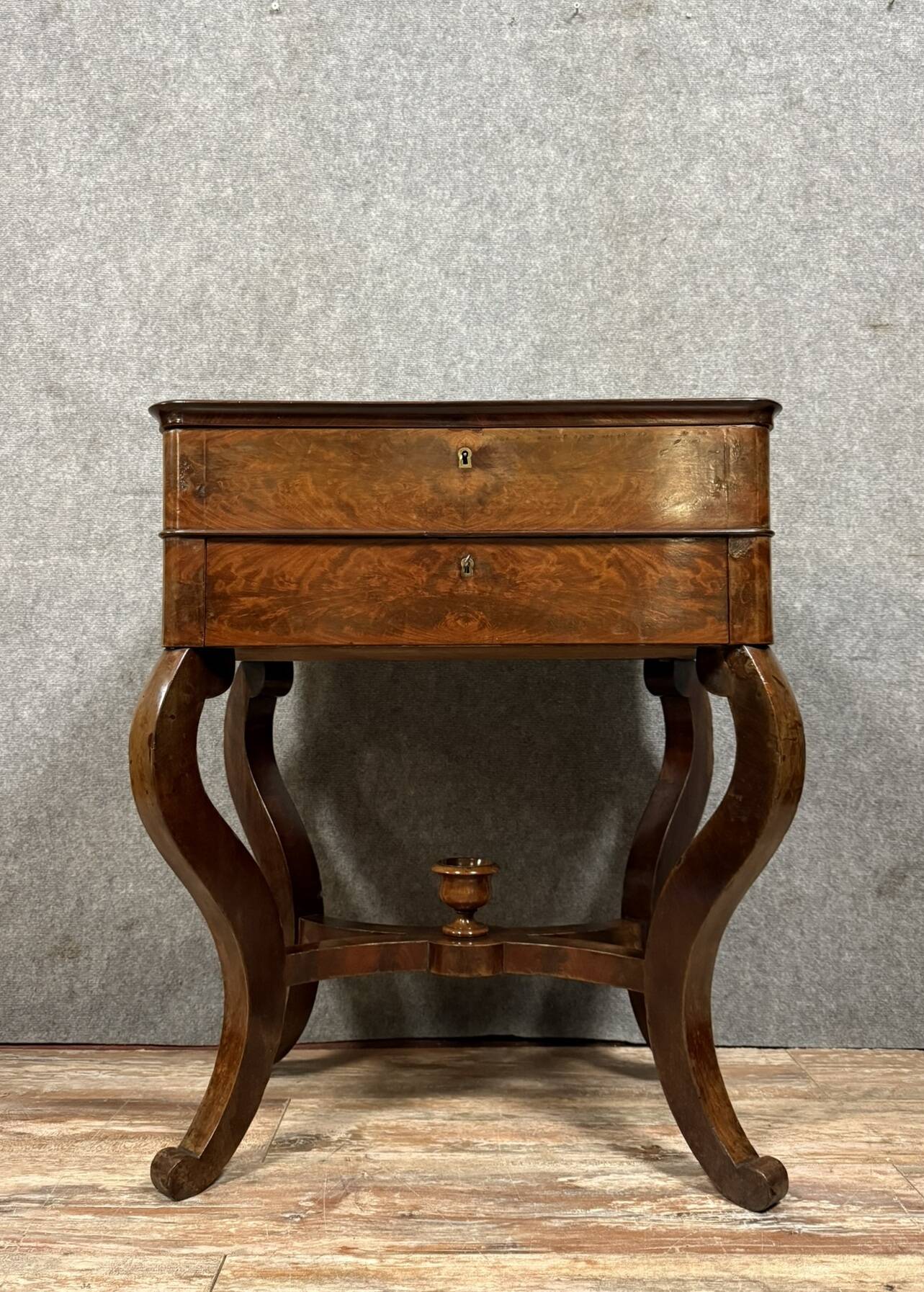 Charles X period mahogany work table circa 1820