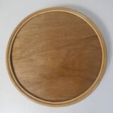 round rattan and mother-of-pearl tray