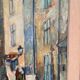 Original Swedish Oil on Panel – “Gamla Stan” (Old Town) by Emil Hellbom