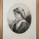 Magnificent portrait pencil drawing 19th century