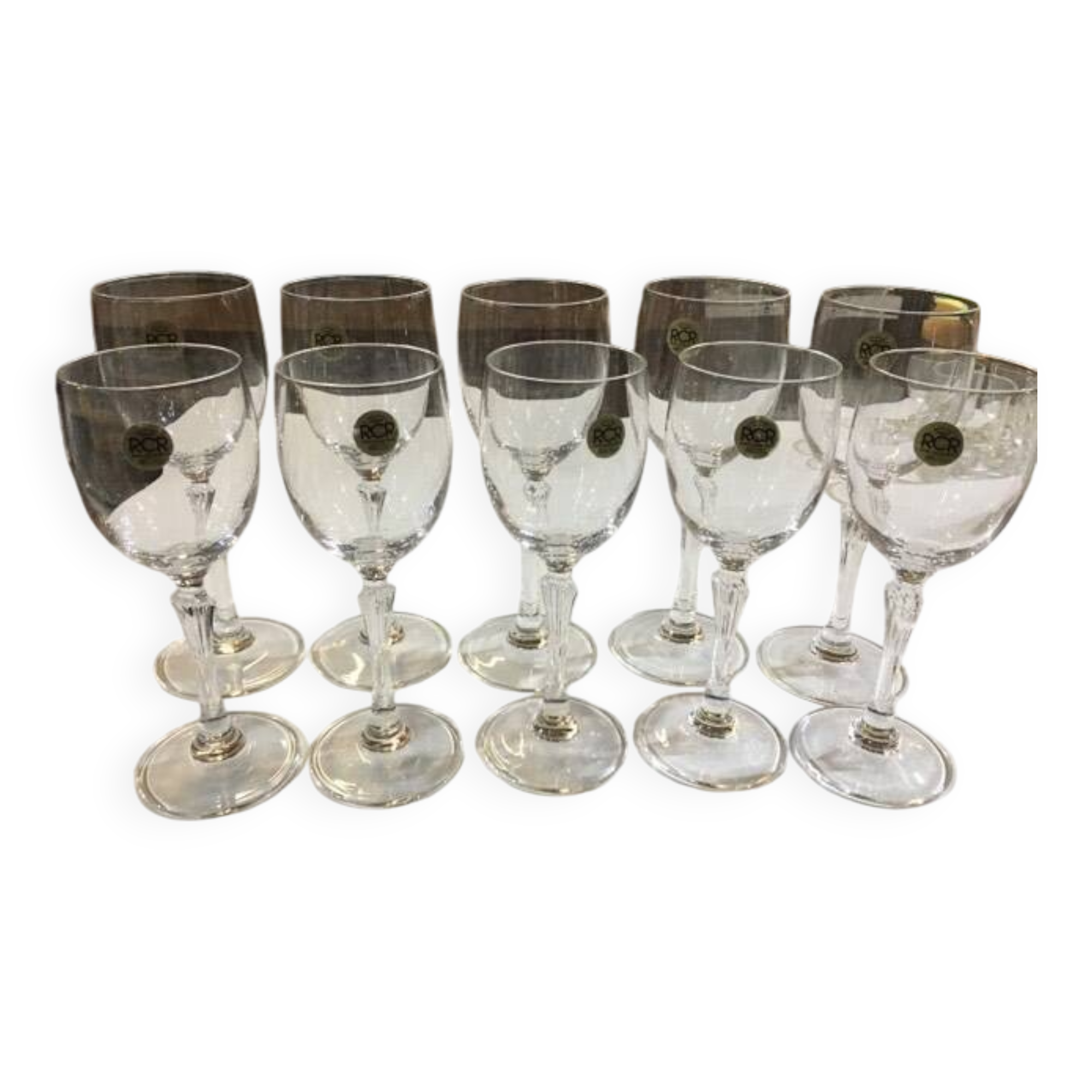 Royal Crystal Rock (Rcr) :10 verres , 5 grands et 5 plus petits