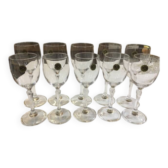 Royal Crystal Rock (Rcr) :10 verres , 5 grands et 5 plus petits