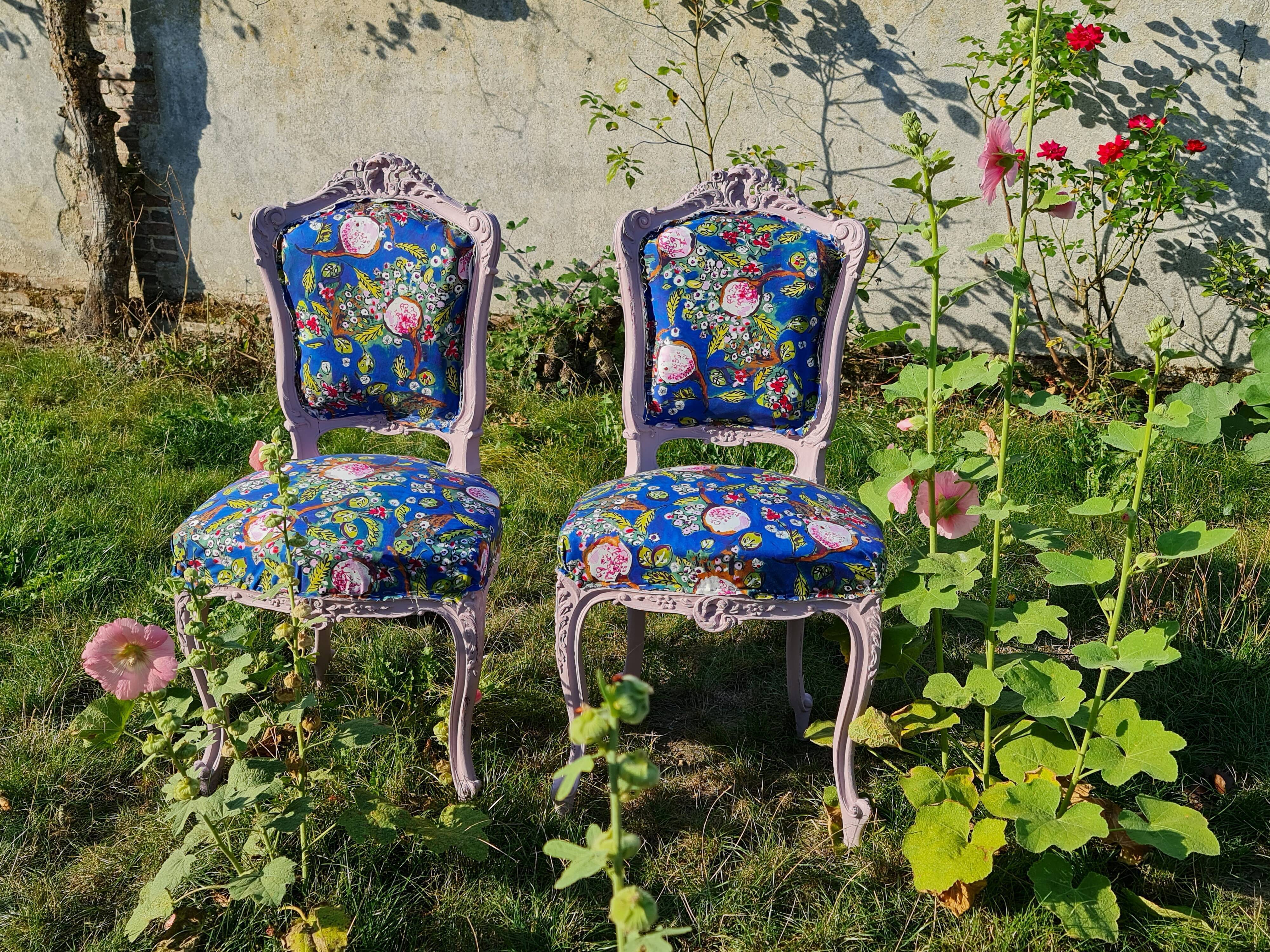 Chair regency style foot snails shell patterns