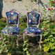 Chair regency style foot snails shell patterns