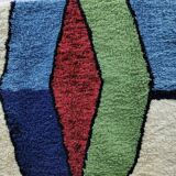 Handmade Bereber rug - 100% organic wool handcrafted rug