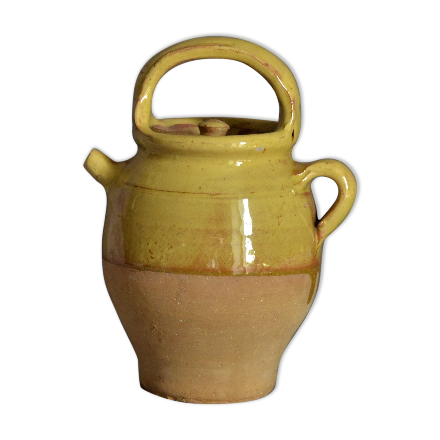 Small jug varnished yellow