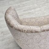 Canapé "Banane" danois 2 places des années 1970, velours d'origine.