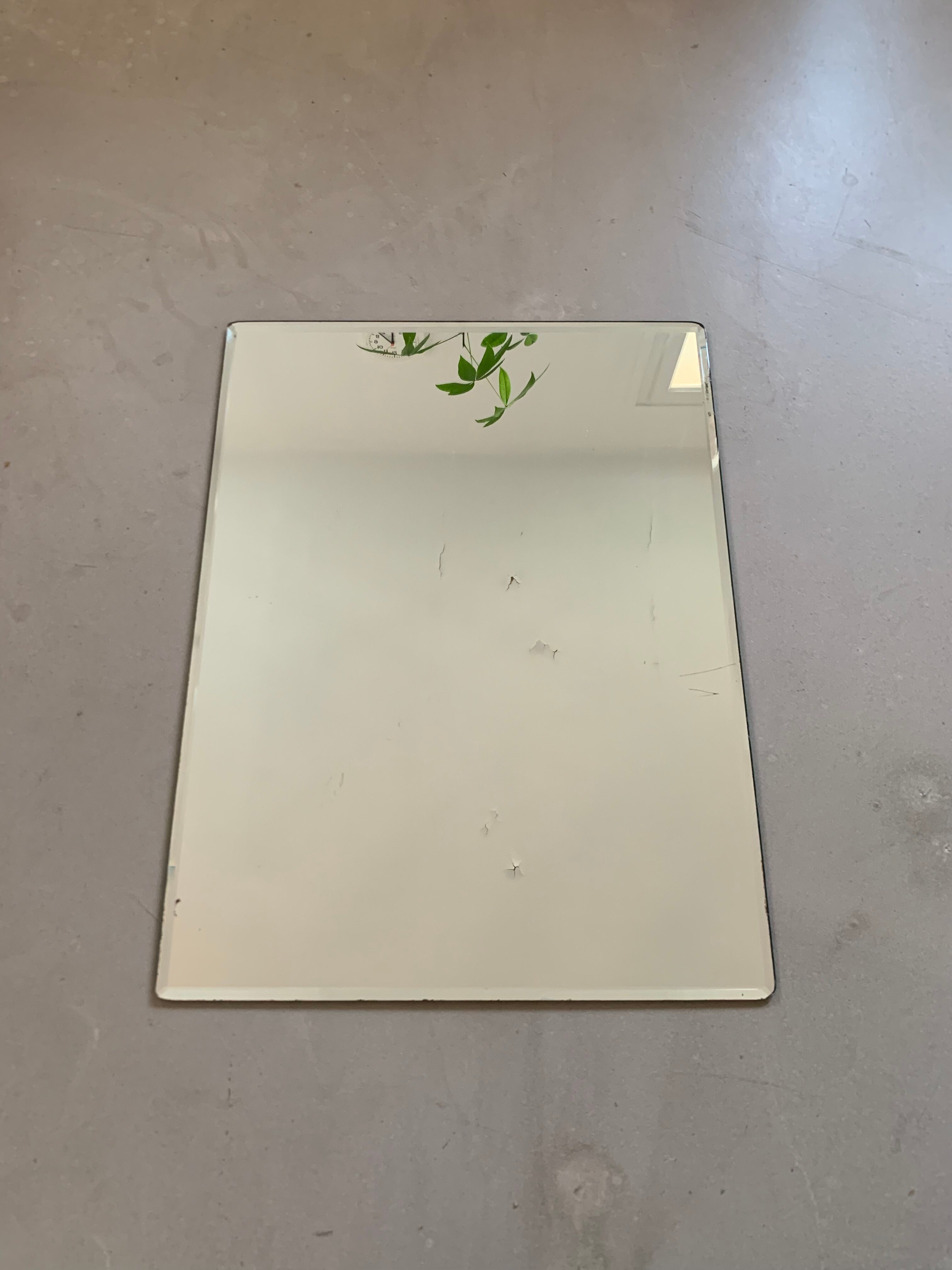 Old beveled mirror 36x48cm
