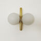 Set of 2 brass Sputnik sconces by Kaiser Leuchten