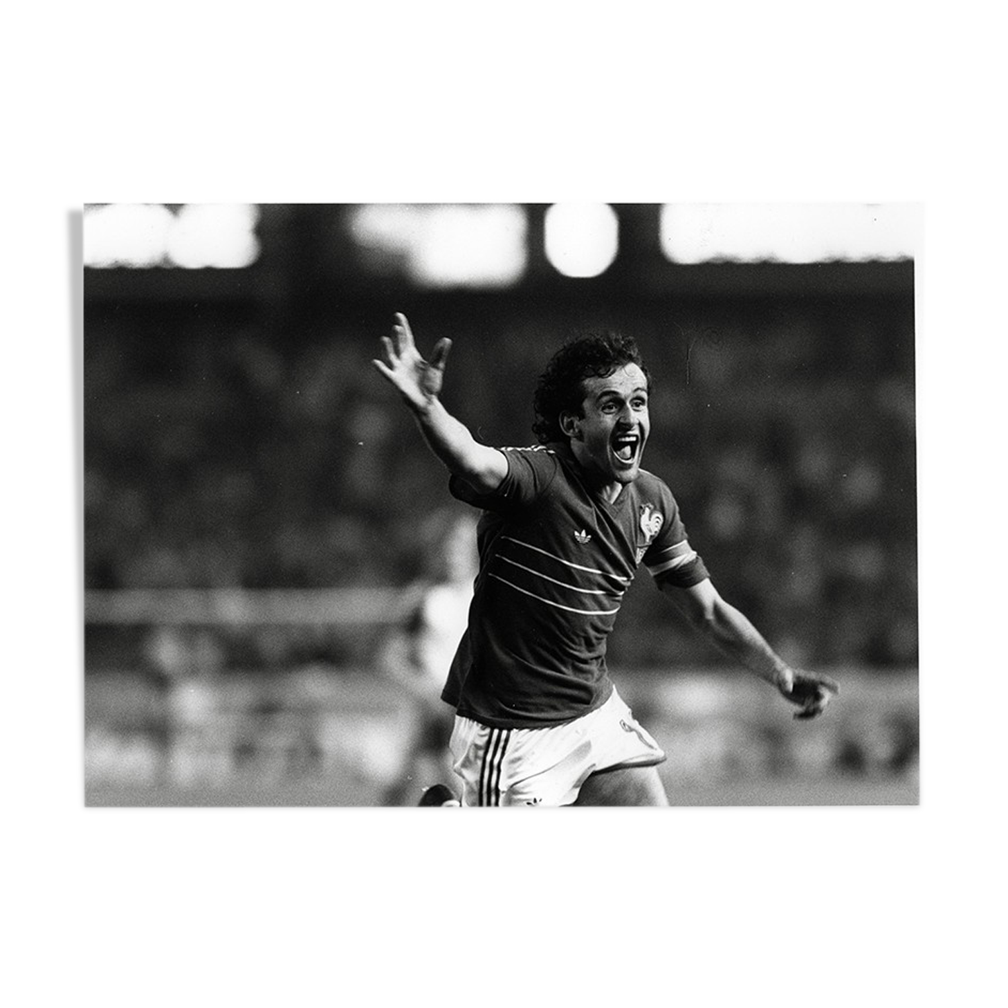 Michel Platini photo print at euro 1984