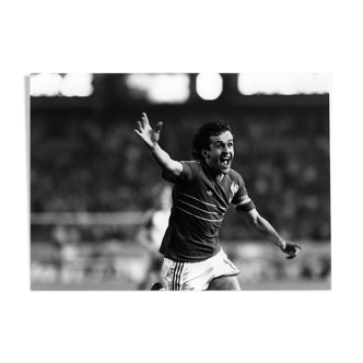 Michel Platini photo print at euro 1984
