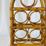 Vintage rattan bottle holder