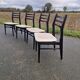 Lot de 4 chaises vintage design scandinave