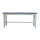 Vintage zinc topped topped farmer table