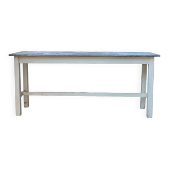 Table de fermier vintage en zinc