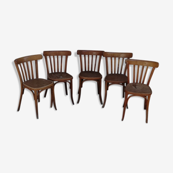 Set de 5 chaises bistrot