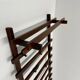 Antique Italian design wall coat rack Ezhio Longhi / Elam vintage teak