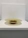 XL Murano Glass Round Fruit Bowl Table Plate Yellow Brown Italian Vintage