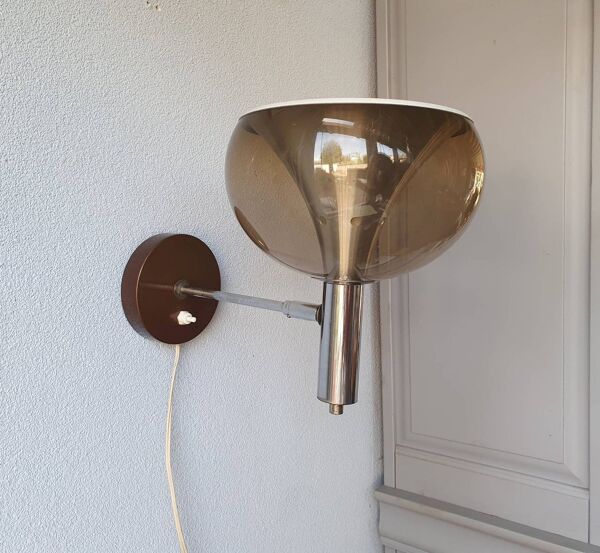 Lampe murale de conception Dijkstra en plexiglas années 1970