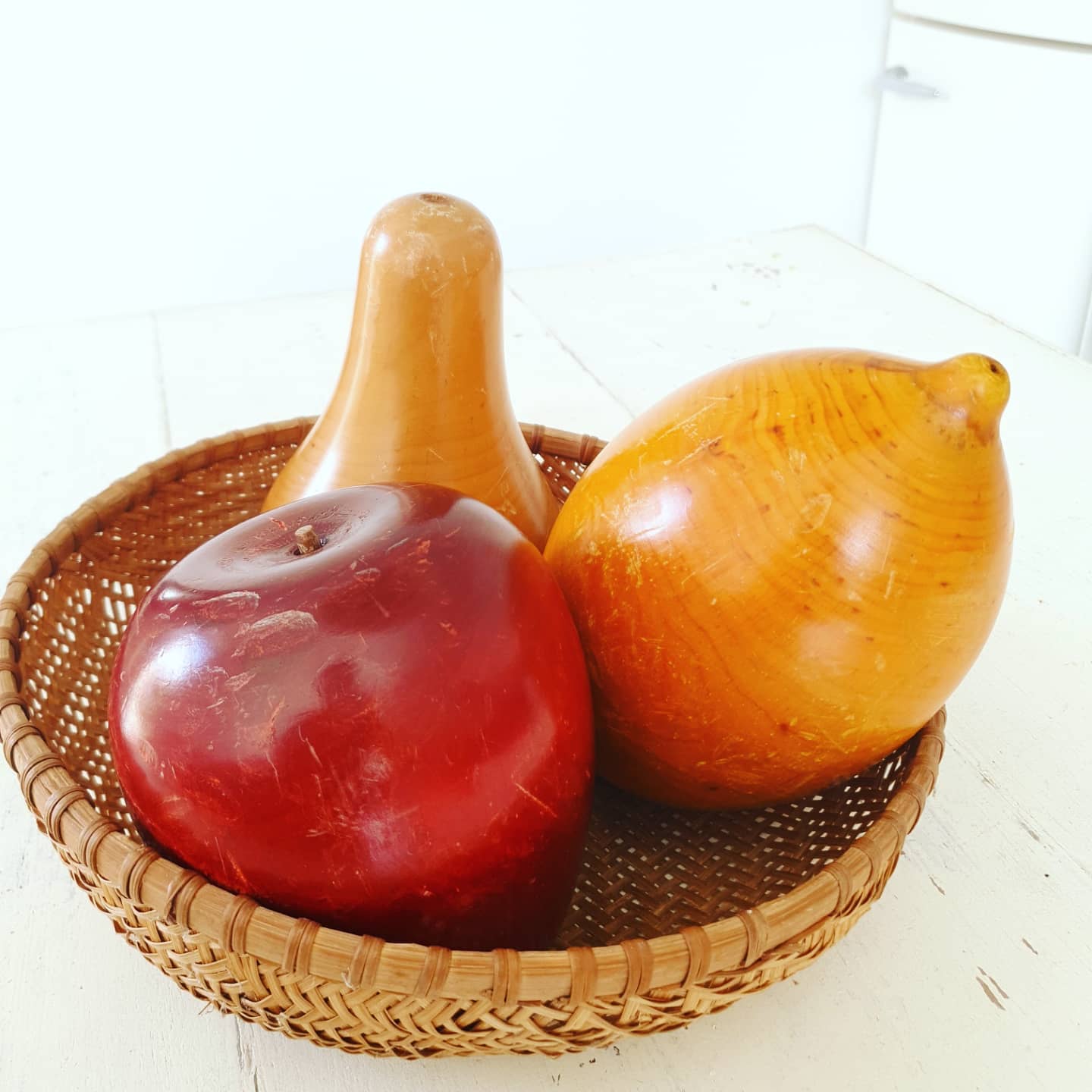 Wooden fruits